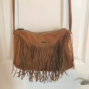 Hollister Tan Fringe Pocketbook